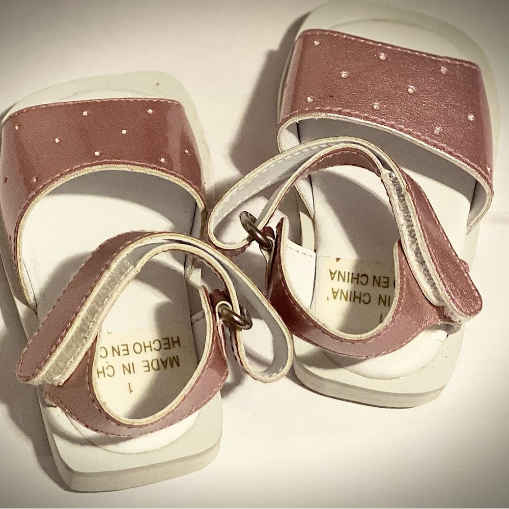 Pink Sparkly Baby Sandals